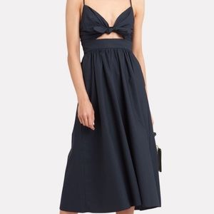 A.L.C. Daniella Tie Front Midi Dress
